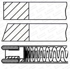 GOETZE ENGINE 08-436907-00 — Set segmenți piston