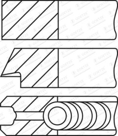 GOETZE ENGINE 08-438205-00 — Set segmenți piston