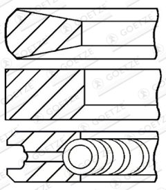 GOETZE ENGINE 08-439000-00 — Set segmenți piston