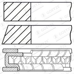 GOETZE ENGINE 08-439400-00 — Комплект поршневых колец