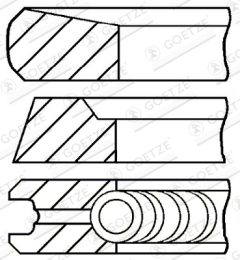 GOETZE ENGINE 08-440300-00 — Комплект поршневых колец