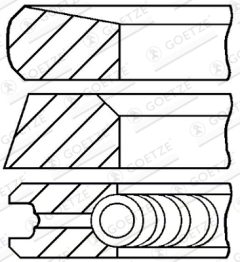 GOETZE ENGINE 08-440300-10 — Комплект поршневых колец