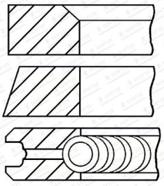 GOETZE ENGINE 08-440800-00 — Set segmenți piston