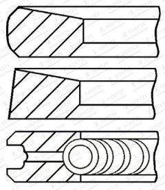 GOETZE ENGINE 08-444200-10 — Set segmenți piston