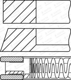 GOETZE ENGINE 08-449100-00 — Set segmenți piston