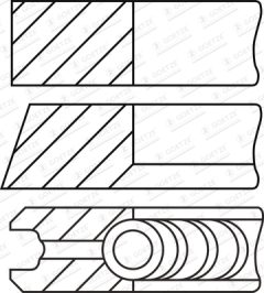 GOETZE ENGINE 08-451400-00 — Комплект поршневых колец