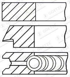 GOETZE ENGINE 08-454200-00 — Set segmenți piston