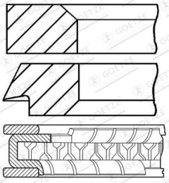 GOETZE ENGINE 08-456300-00 — Set segmenți piston