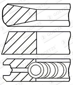GOETZE ENGINE 08-879200-00 — Set segmenți piston