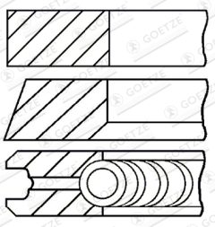 GOETZE ENGINE 08-990107-00 — Set segmenți piston