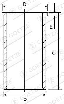 GOETZE ENGINE 14-451050-00 — Гильза цилиндра