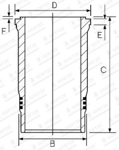 GOETZE ENGINE 14-480040-00 — Гильза цилиндра