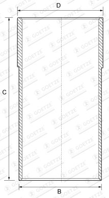 GOETZE ENGINE 14-710020-00 — Гильза цилиндра