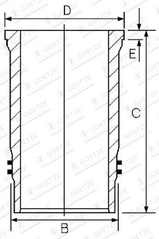 GOETZE ENGINE 15-480450-00 — Гильза цилиндра