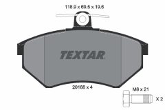 TEXTAR 2016804-0417-00 — Комплект тормозных дисков и колодок