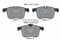 TEXTAR 2022401-1188-00 — Set discuri și plăcuțe de frână