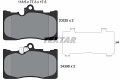 TEXTAR 2032501-1478-00 — Set discuri și plăcuțe de frână