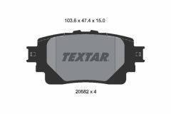 TEXTAR 2058201 — Колодки тормозные дисковые