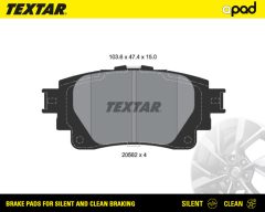 TEXTAR 2058201SC — Колодки тормозные дисковые