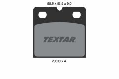 TEXTAR 2061005 — Колодки тормозные дисковые