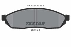 TEXTAR 2073101 — Колодки тормозные дисковые