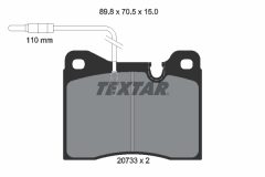 TEXTAR 2073302 — Plăcuțe de frână disc