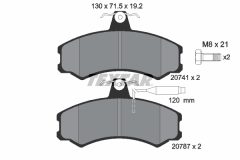 TEXTAR 2074101 — Plăcuțe de frână disc