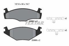 TEXTAR 2088710-0106-00 — Set discuri și plăcuțe de frână