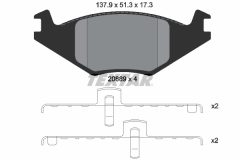 TEXTAR 2088902-0093-00 — Set discuri și plăcuțe de frână