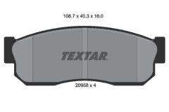 TEXTAR 2095802 — Колодки тормозные дисковые