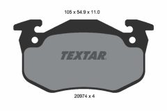 TEXTAR 2097401-0550-00 — Set discuri și plăcuțe de frână
