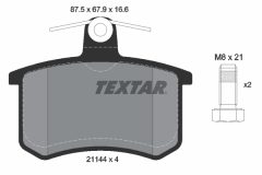 TEXTAR 2114401-0261-00 — Комплект тормозных дисков и колодок