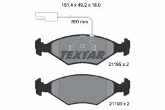 TEXTAR 2119501 — Колодки тормозные дисковые