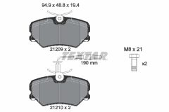 TEXTAR 2120909-0481-00 — Set discuri și plăcuțe de frână
