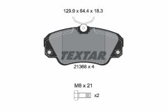 TEXTAR 2136801-0577-00 — Комплект тормозных дисков и колодок