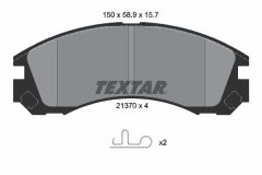 TEXTAR 2137001 — Колодки тормозные дисковые