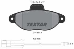 TEXTAR 2143603-0611-00 — Set discuri și plăcuțe de frână