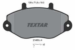 TEXTAR 2146902-0882-00 — Комплект тормозных дисков и колодок
