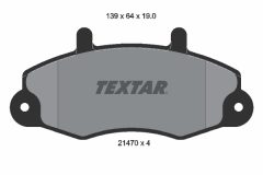 TEXTAR 2147001-0881-00 — Комплект тормозных дисков и колодок