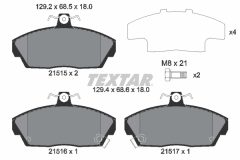 TEXTAR 2151503-0609-00 — Set discuri și plăcuțe de frână