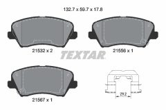 TEXTAR 2153201-2431-00 — Комплект тормозных дисков и колодок