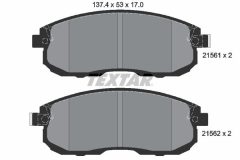 TEXTAR 2156201 — Колодки тормозные дисковые