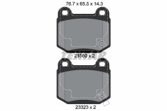 TEXTAR 2158001-1737-00 — Set discuri și plăcuțe de frână
