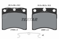 TEXTAR 2163501 — Колодки тормозные дисковые