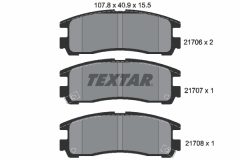 TEXTAR 2170602 — Plăcuțe de frână disc