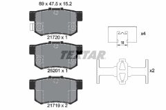 TEXTAR 2172001-2223-00 — Set discuri și plăcuțe de frână
