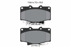 TEXTAR 2177501-0806-00 — Set discuri și plăcuțe de frână
