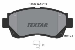 TEXTAR 2179101-0777-00 — Set discuri și plăcuțe de frână