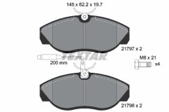 TEXTAR 2179701-0737-00 — Set discuri și plăcuțe de frână