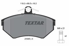 TEXTAR 2194502-0368-00 — Комплект тормозных дисков и колодок